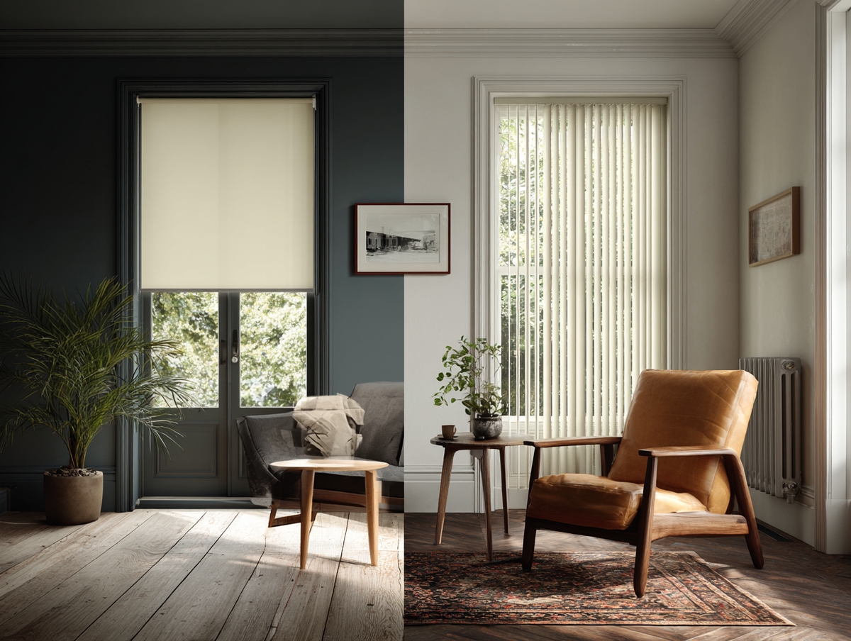 Comparativa entre persianas enrollables y verticales